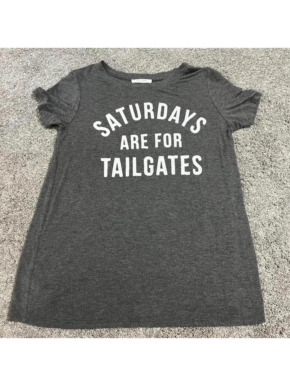 Honey Belle Women's Saturdays Are For Tailgates T-Shirt size Small